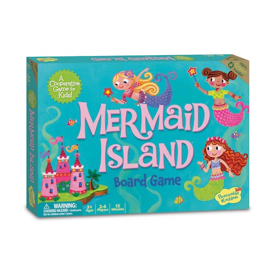 Peaceable Kingdom Mermaid Island Board Game Board Game, One Size, Multiple Colors